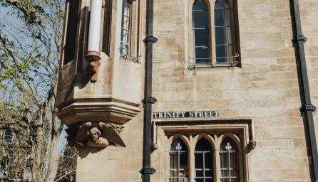 The corner of Trinity Street, Cambridge