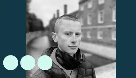 Boy with buzz cut 