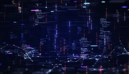 Abstract image of computer programming