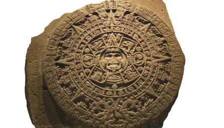 Image of a circular ancient fossil 