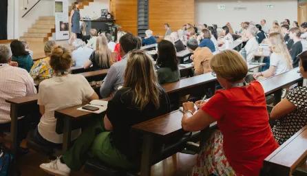 Students in a summer programme lecture.