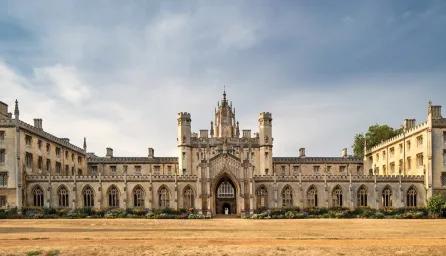 St John's College on a beautiful sunny day.