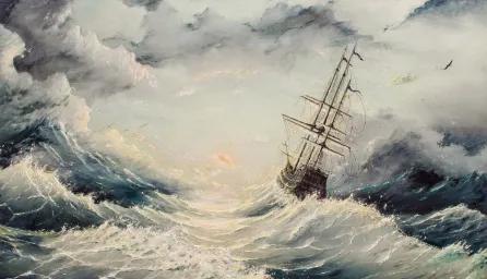 Picture struggle with the elements colors on canvas