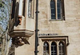 The corner of Trinity Street, Cambridge