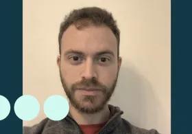 Selfie of a man with dark hair and facial hair 