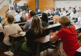 Students in a summer programme lecture.