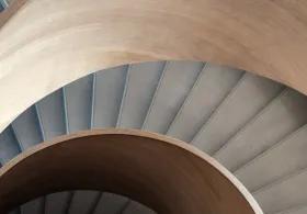 winding staircase from birds eye view