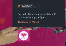 Cambridge Festival event image: Beyond LLMs