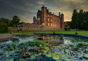 Madingley Hall Lily Pond at Sunset