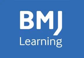 BMJ Learning logo on blue background