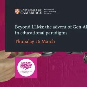 Cambridge Festival event image: Beyond LLMs