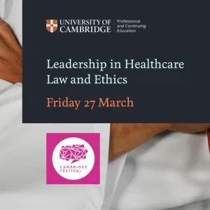 Cambridge Festival Event Image: Leadership in Healthcare