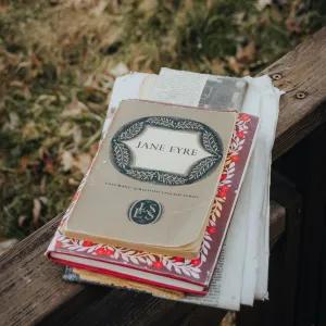 A book cover on a wall