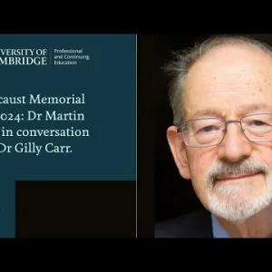 Holocaust Memorial Day 2024: Dr Martin Stern in conversation with Dr Gilly Carr.