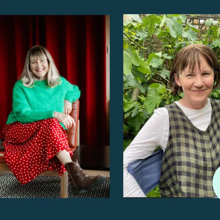 Event creative with Jill Dawson and Midge Gillies