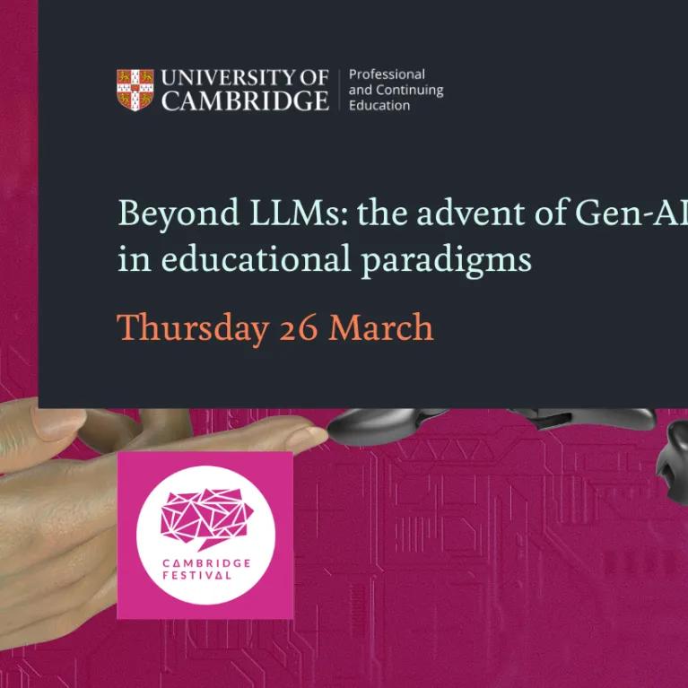 Cambridge Festival event image: Beyond LLMs