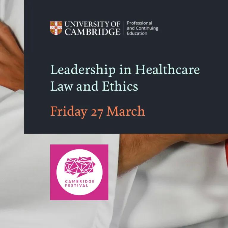 Cambridge Festival Event Image: Leadership in Healthcare