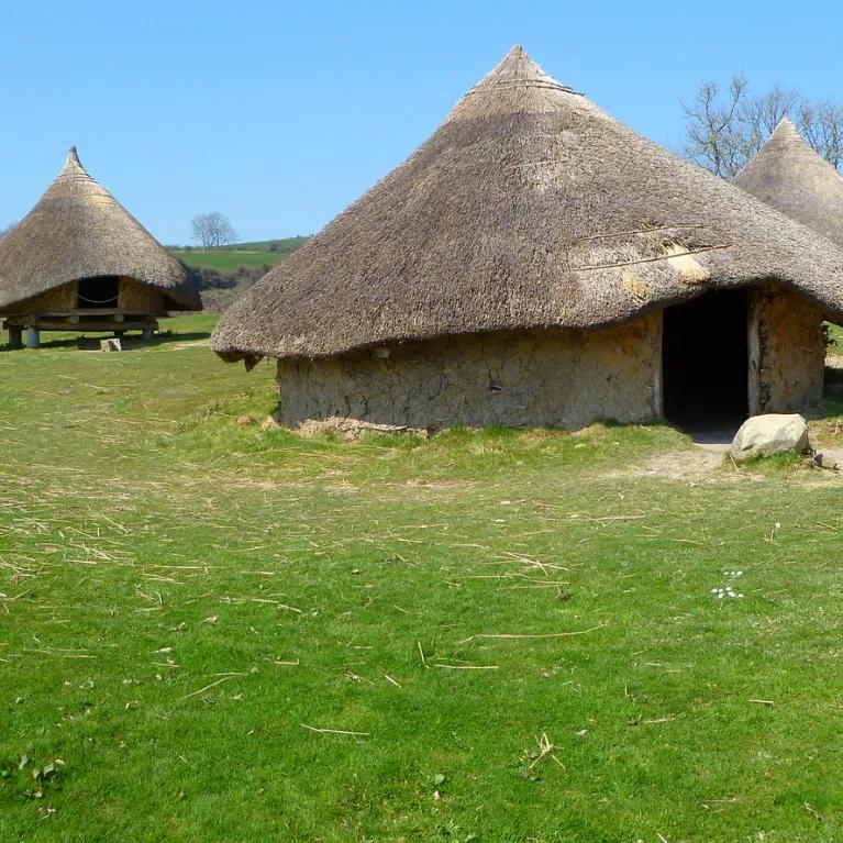 Iron age huts